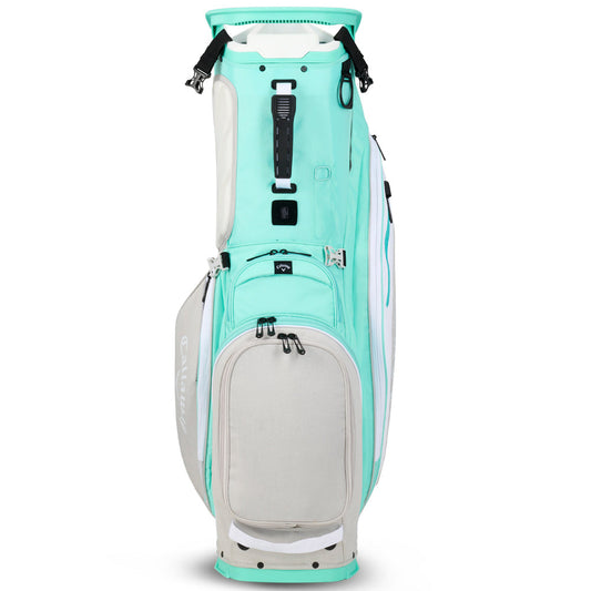 Fairway 14 Stand Bag - Aqua/White/Silver Heather