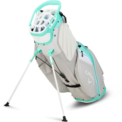 Fairway 14 Stand Bag - Aqua/White/Silver Heather