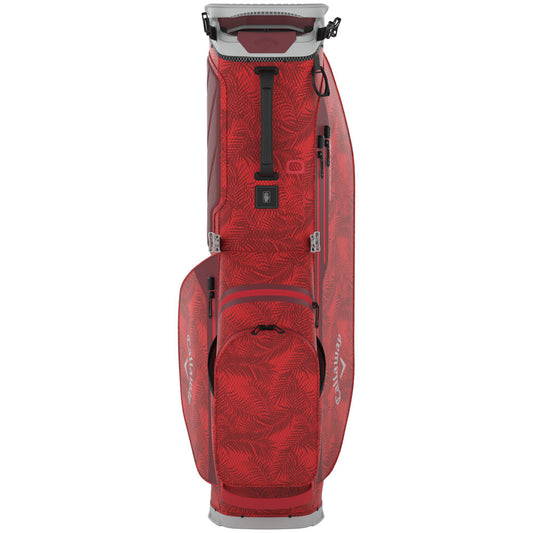 Fairway C HD Stand Bag - Red Palms/Light Grey