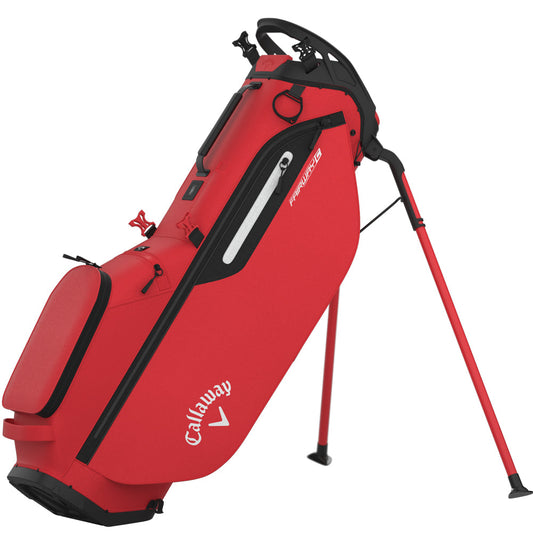 Fairway C Stand Bag - Fire Red/Black/White
