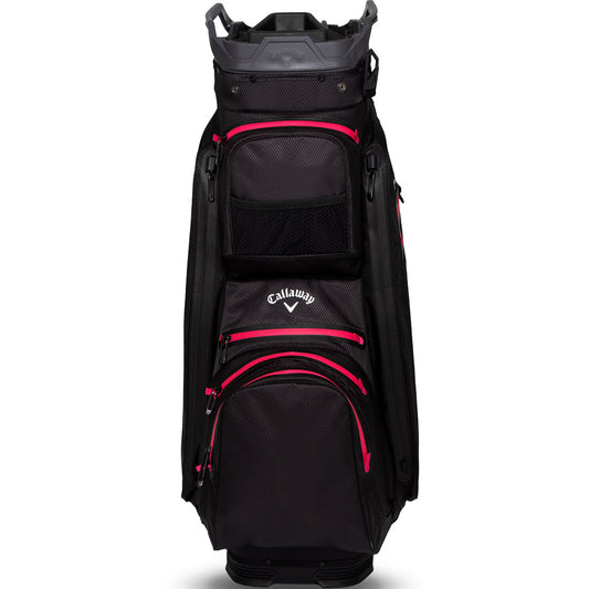 Org 14 HD Waterproof Cart Bag - Black/Charcoal/Pink