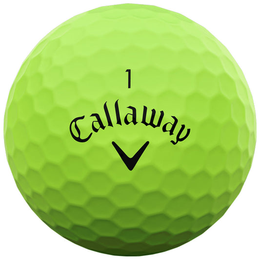 Callaway Supersoft Matte Green Golf Balls: Enhanced Distance, Soft Feel, 12-Pack