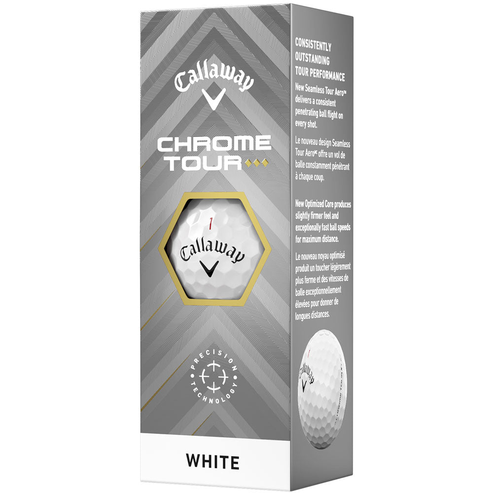 Callaway Chrome Tour TD Golf Balls: 12-Pack, Fast Core, Ultimate Tour Control