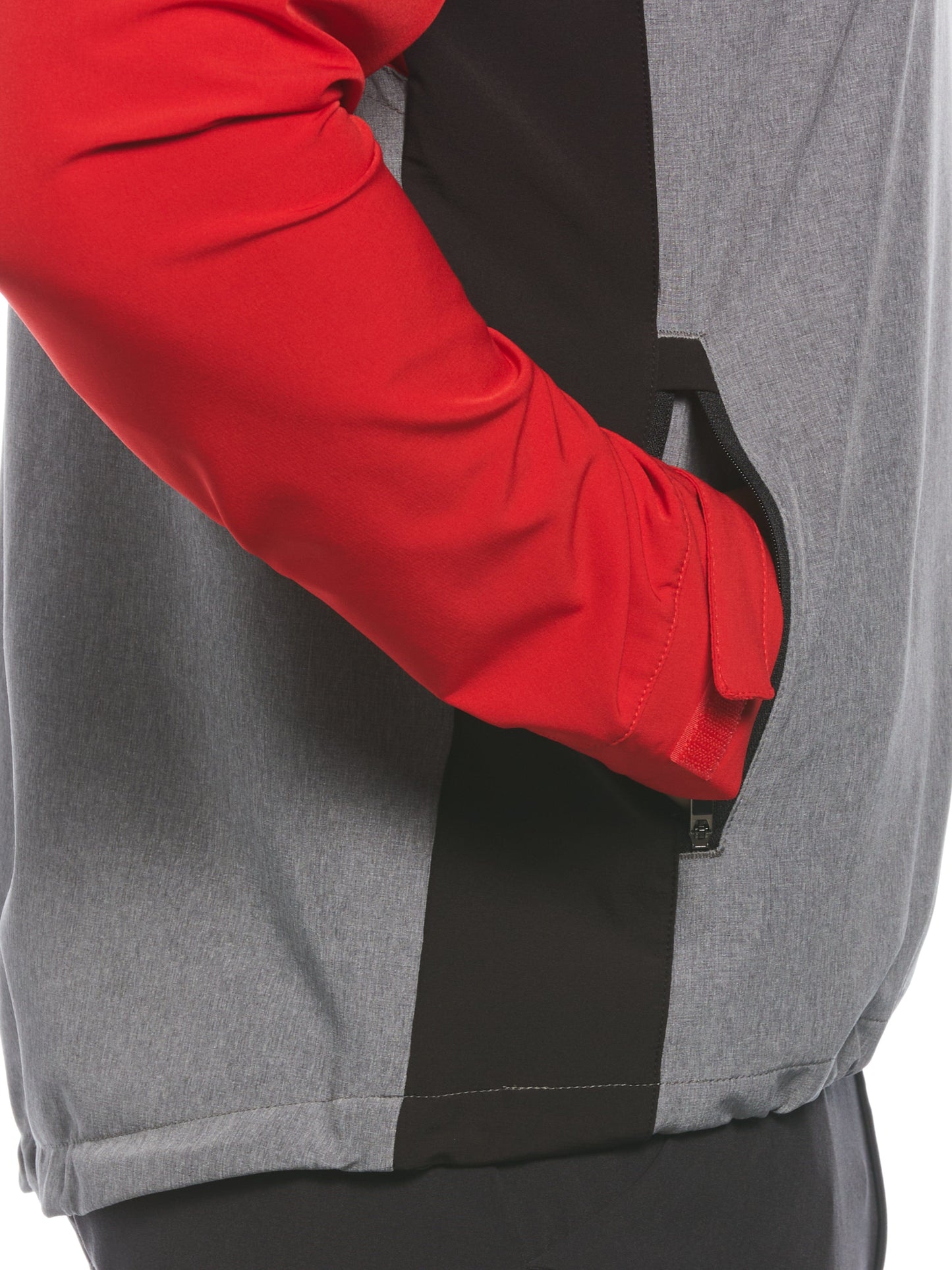 Heathered Block Quarter Zip Golf Jacket