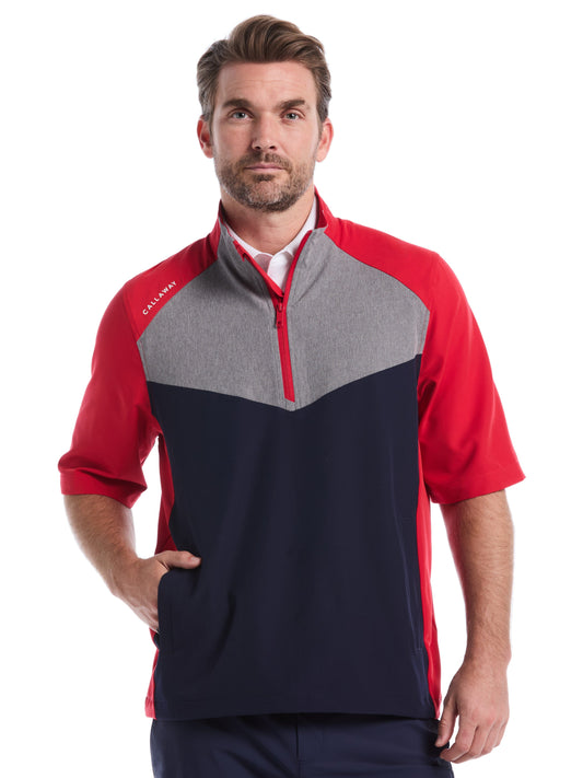 Mens 1/2 Zip Wind Jacket