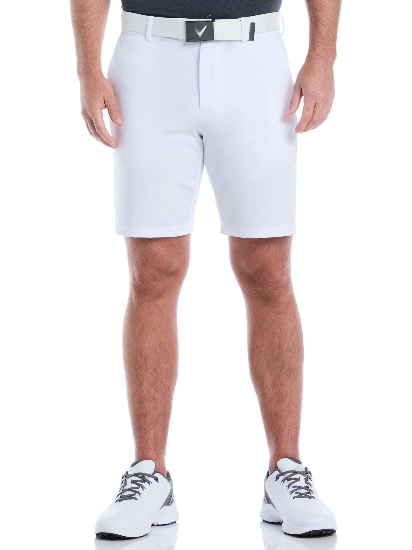 Mens 9" Flat Front Solid Golf Short