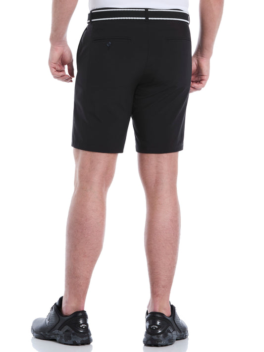 Mens 9" Flat Front Solid Golf Short