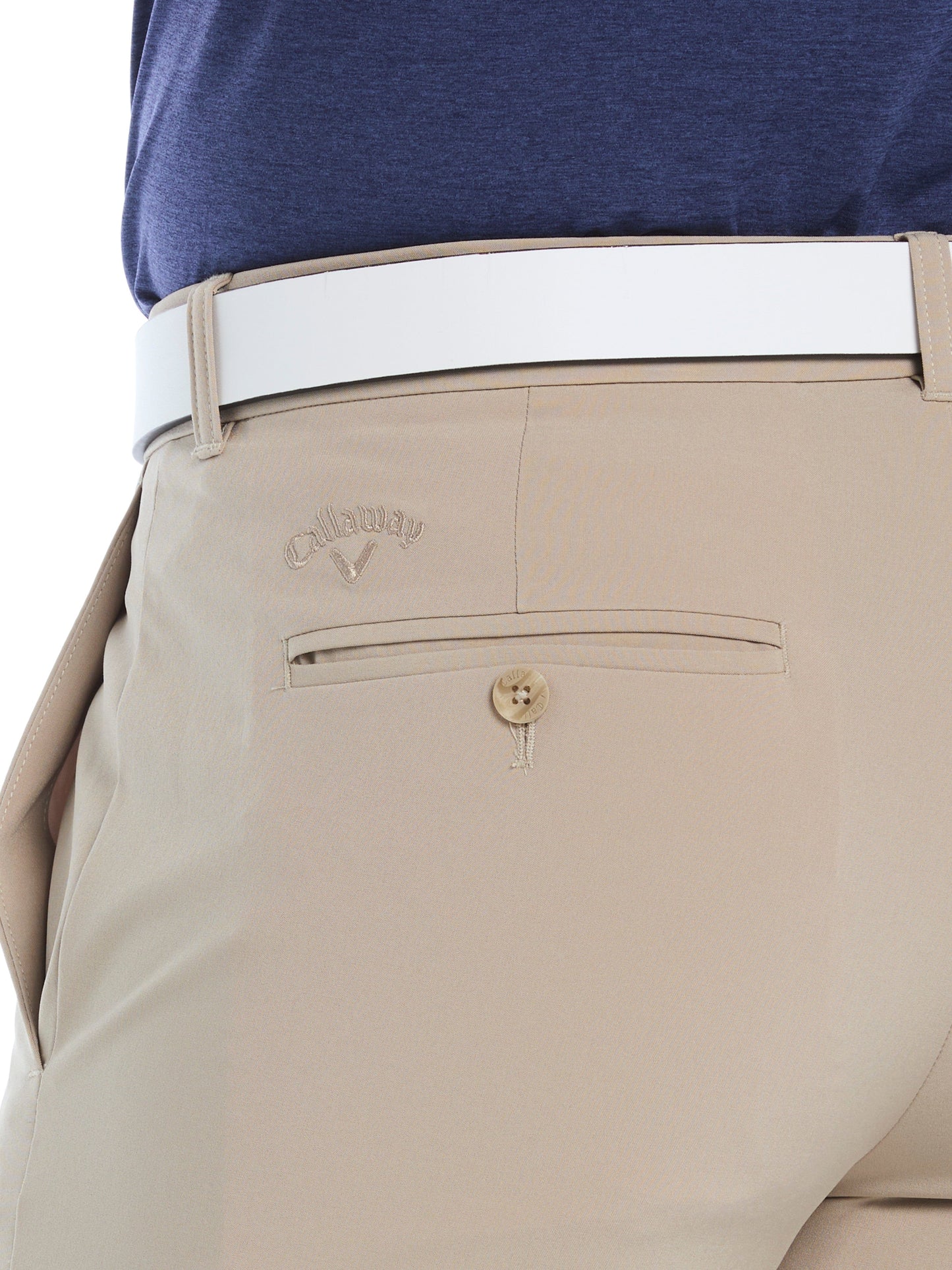 Mens 9" Flat Front Solid Golf Short