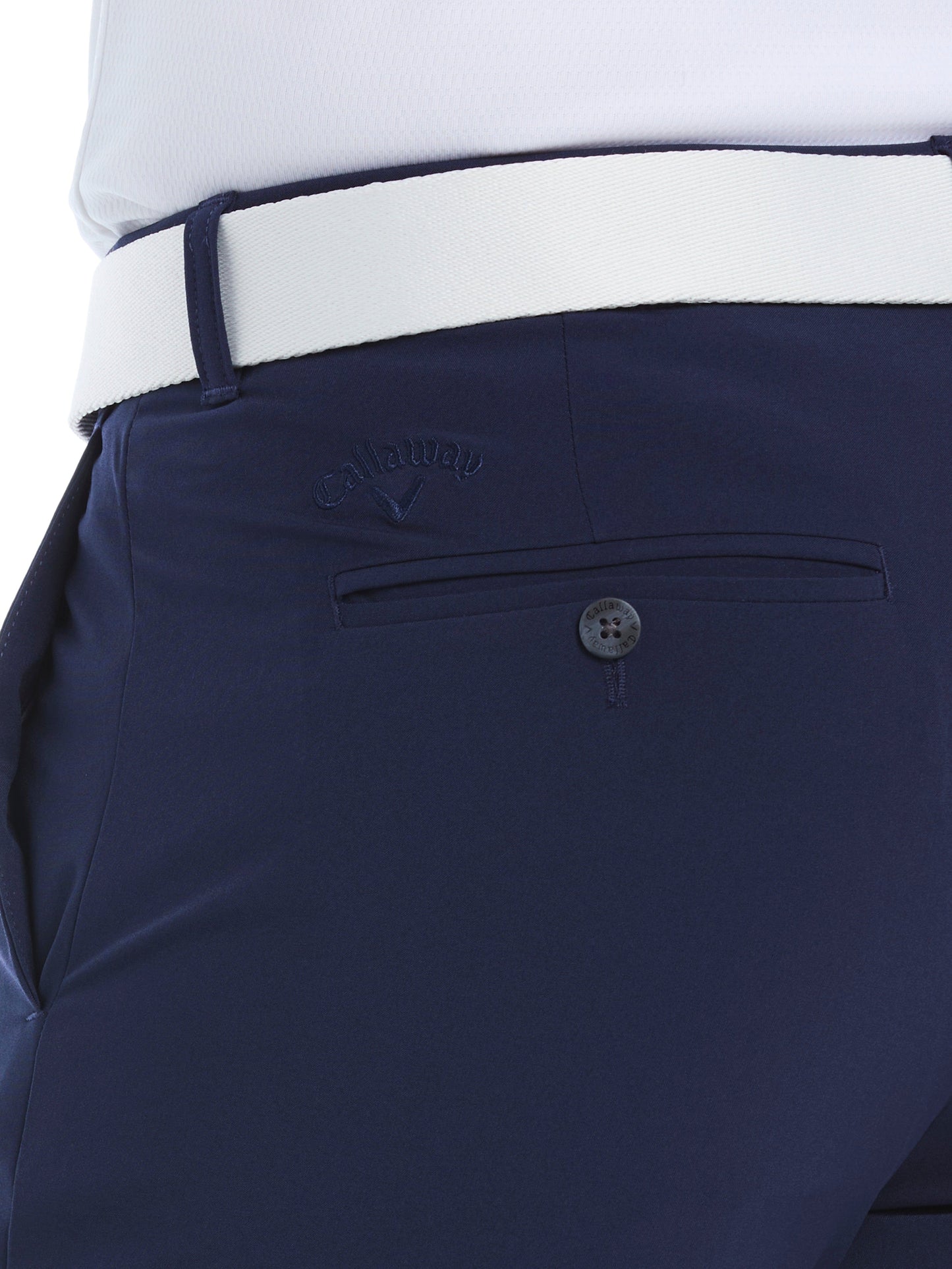 Mens 9" Flat Front Solid Golf Short
