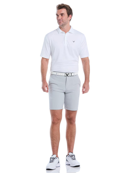 Mens 9" Flat Front Solid Golf Short