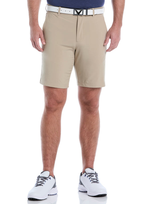 Mens 9" Flat Front Solid Golf Short