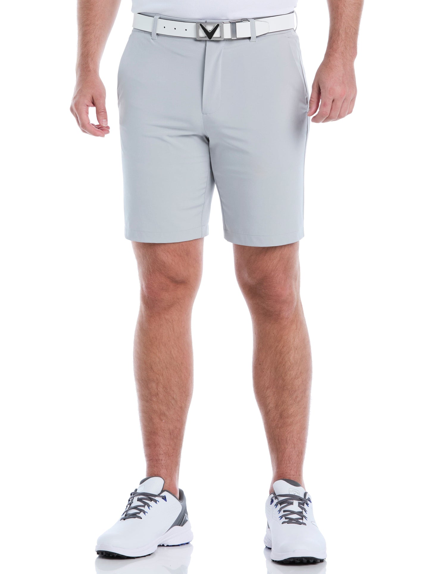Mens 9" Flat Front Solid Golf Short