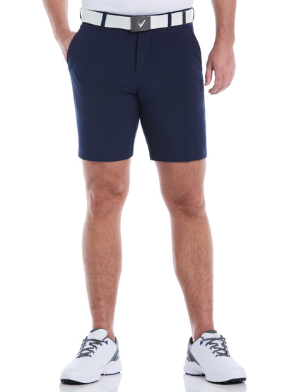 Mens 9" Flat Front Solid Golf Short
