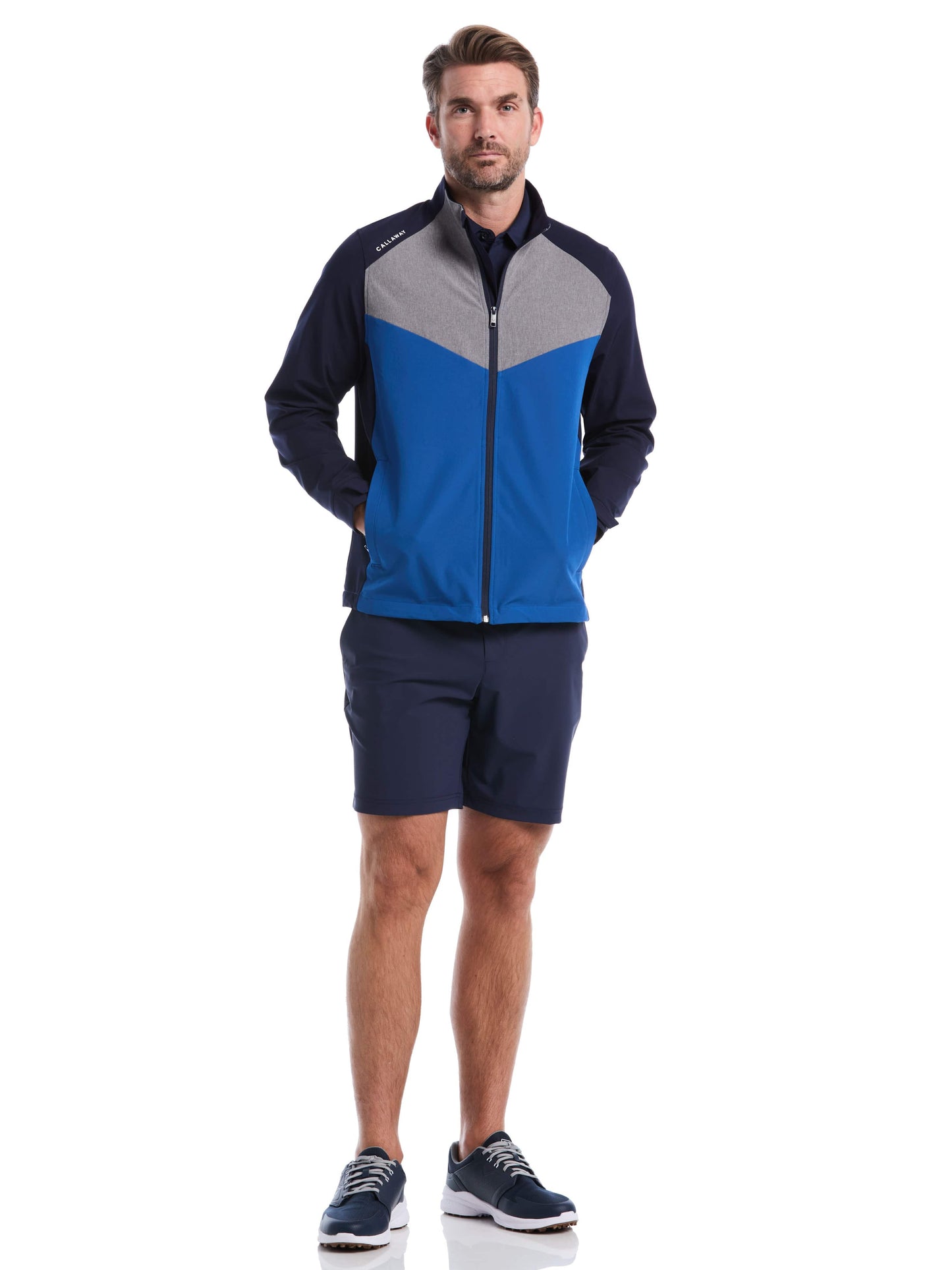 Mens Full Zip Wind Jacket