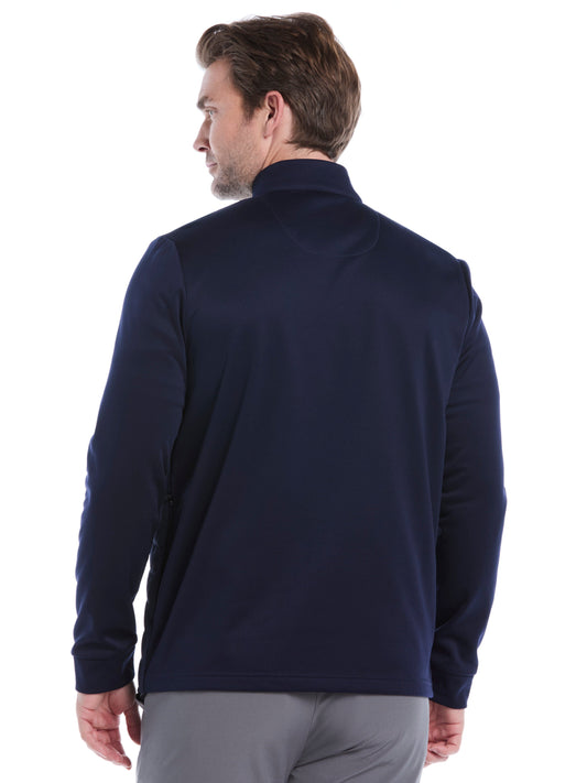 Mens Quilted Puffer Full Zip Golf Jacket