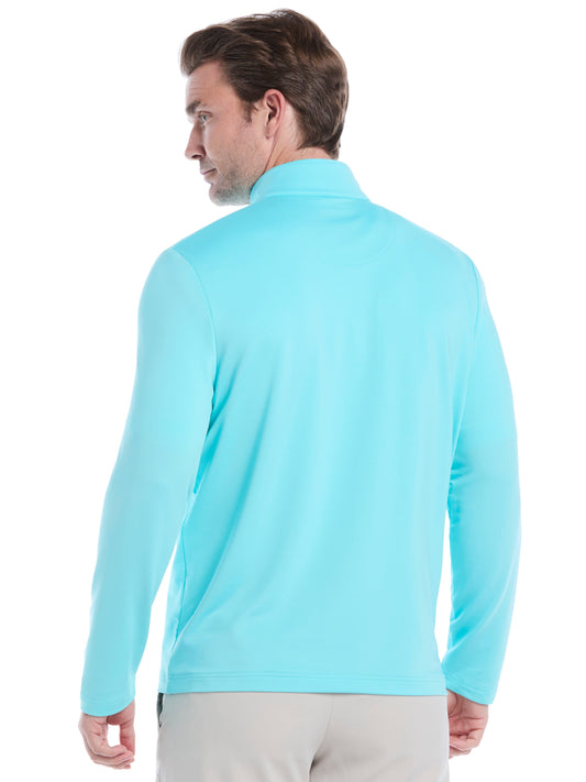 Mens Solid Sun 1/4 Zip Pullover