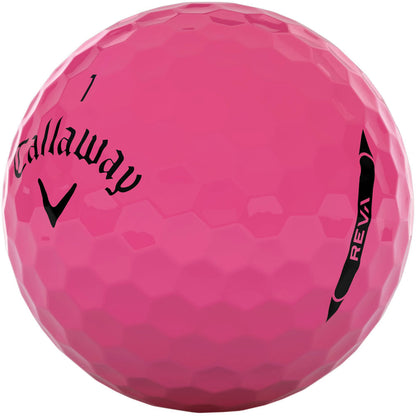 Callaway REVA Ladies Golf Balls - Enhanced Distance, Soft Feel, Pink, 12-Pack