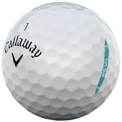 Callaway REVA Ladies Golf Balls: 12-Pack, Enhanced Distance, Accuracy, Soft Feel