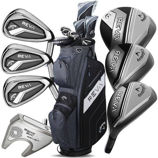 REVA 8-Piece Cart Bag Package Set Ladies - Black