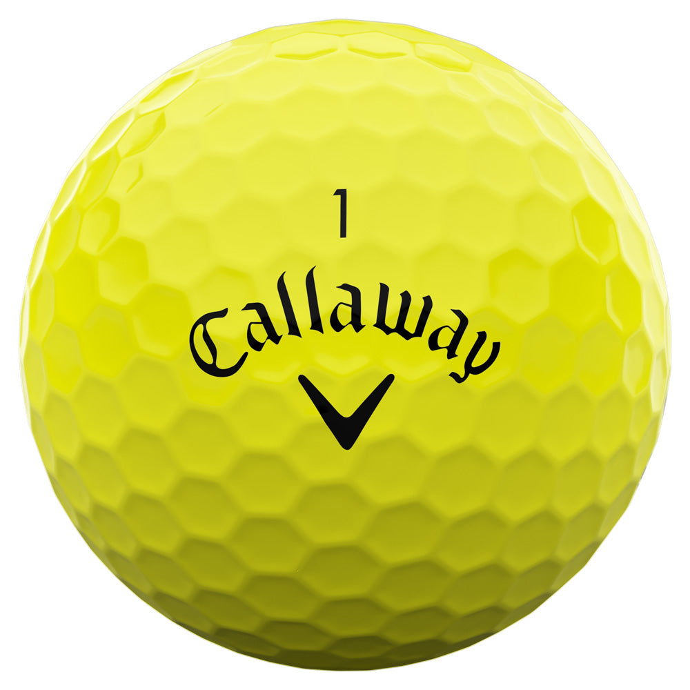 Callaway Supersoft Yellow Golf Balls: Enhanced Distance, Soft Feel, Superior Control (12-Pack)