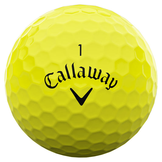 Callaway Supersoft Yellow Golf Balls: Enhanced Distance, Soft Feel, Superior Control (12-Pack)