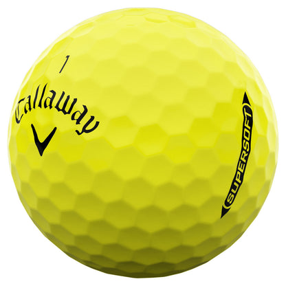Callaway Supersoft Yellow Golf Balls: Enhanced Distance, Soft Feel, Superior Control (12-Pack)