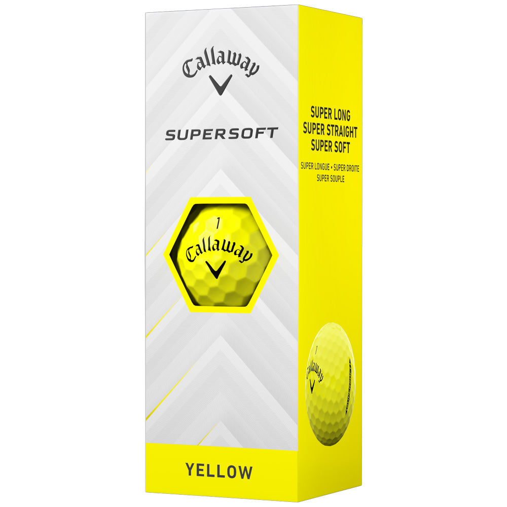 Callaway Supersoft Yellow Golf Balls: Enhanced Distance, Soft Feel, Superior Control (12-Pack)