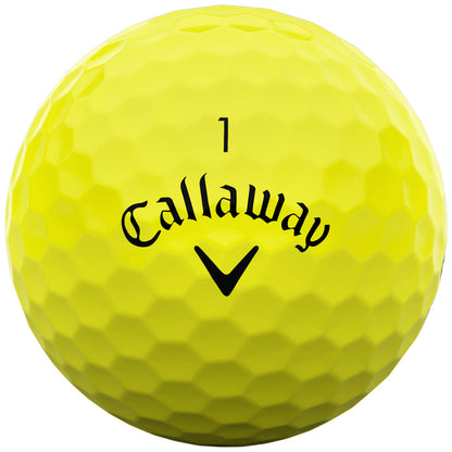 Callaway Warbird Distance+ Yellow Golf Balls - 12 Pack - High Speed Core