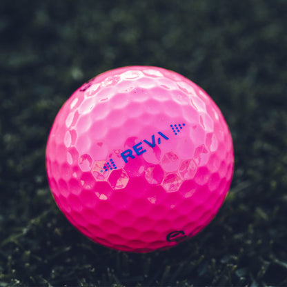 Callaway REVA Ladies Golf Balls: Pink 12-Pack for Distance and Forgiveness